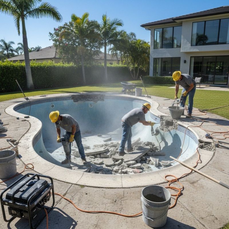 Swimming Pool Concrete Repair