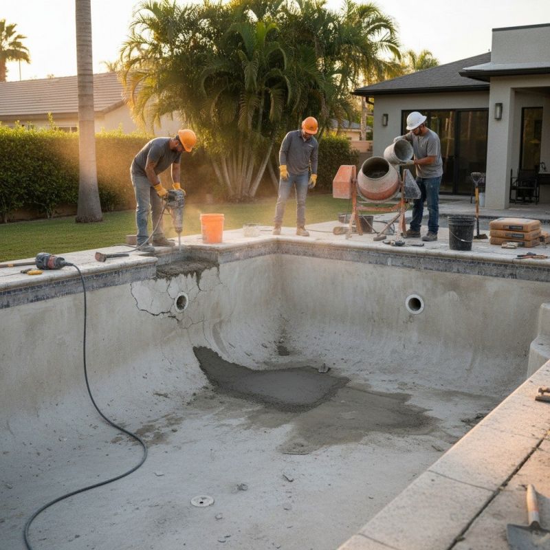 Swimming Pool Concrete Repair